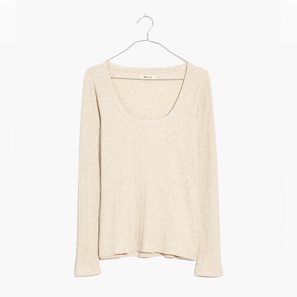 Madewell Pointelle Square-Scoop Tee